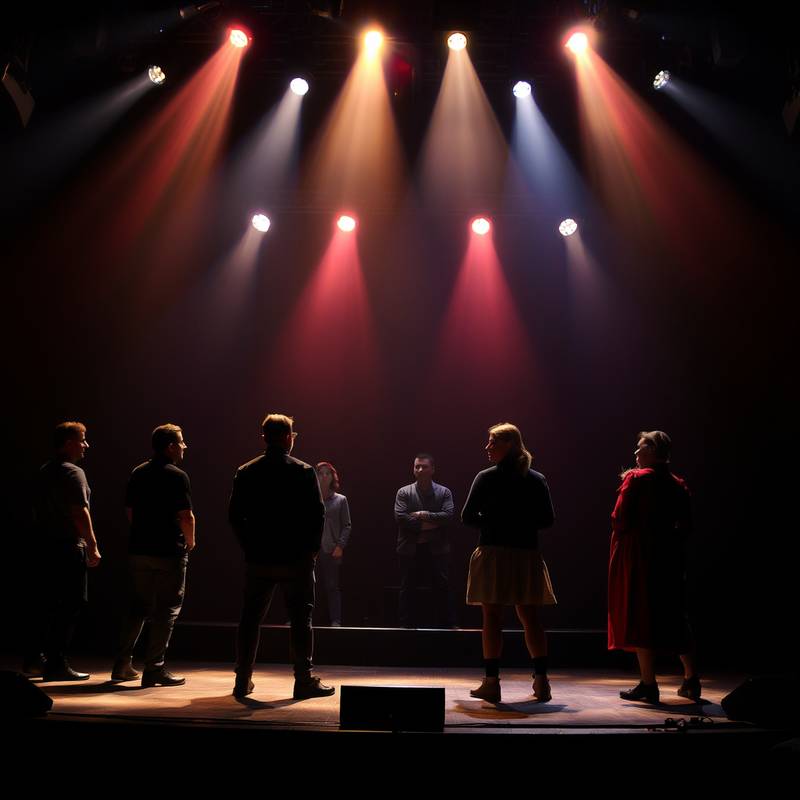 Image of actors in a stage performance