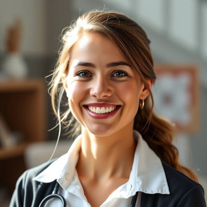 Portrait of a smiling female instructor